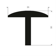 Volrubber T-profiel BxH=35x30mm (L=50m)