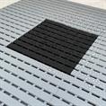 Zwembad mat zwart 33x33x1,6cm